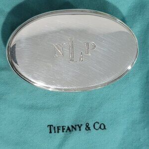 Vintage Tiffany & Co Sterling Engraved Brush with Monogram
